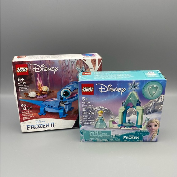 Lego Disney Frozen Sets Elsa Castle Courtyard 43199 Bruni Salamander 43186 Gifts - Picture 1 of 5